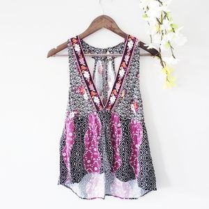 FREE PEOPLE | " Dream Darlin'" floral v-neck tank